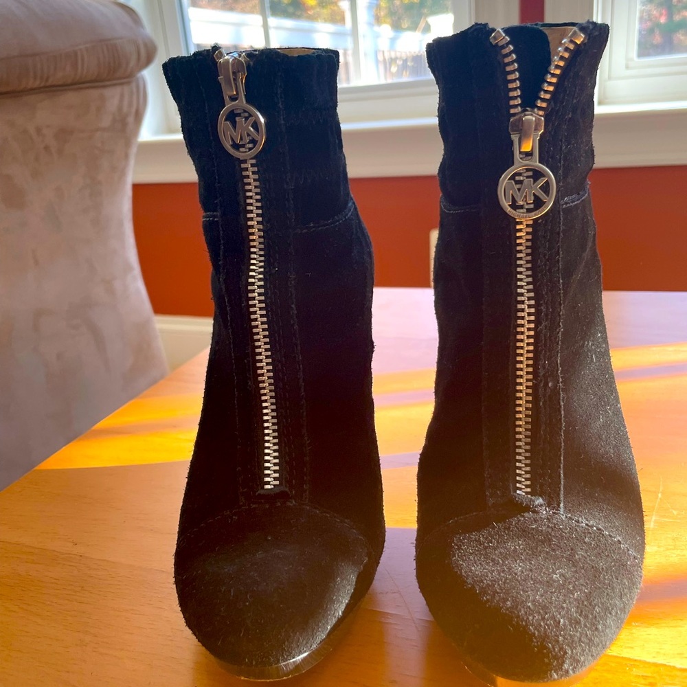 Michael Kors suede booties.